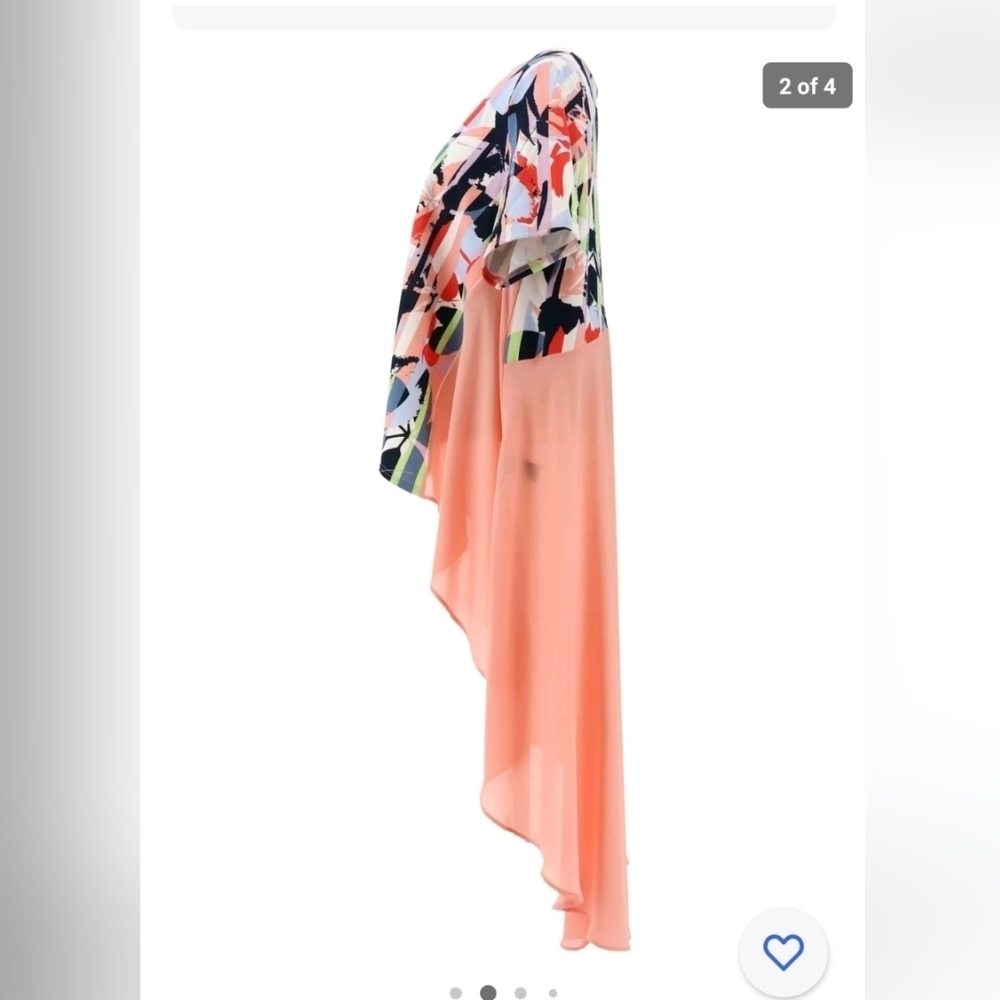 ❤️Beautiful Multi Color Ruffle Back Tunic! - Picture 4 of 4